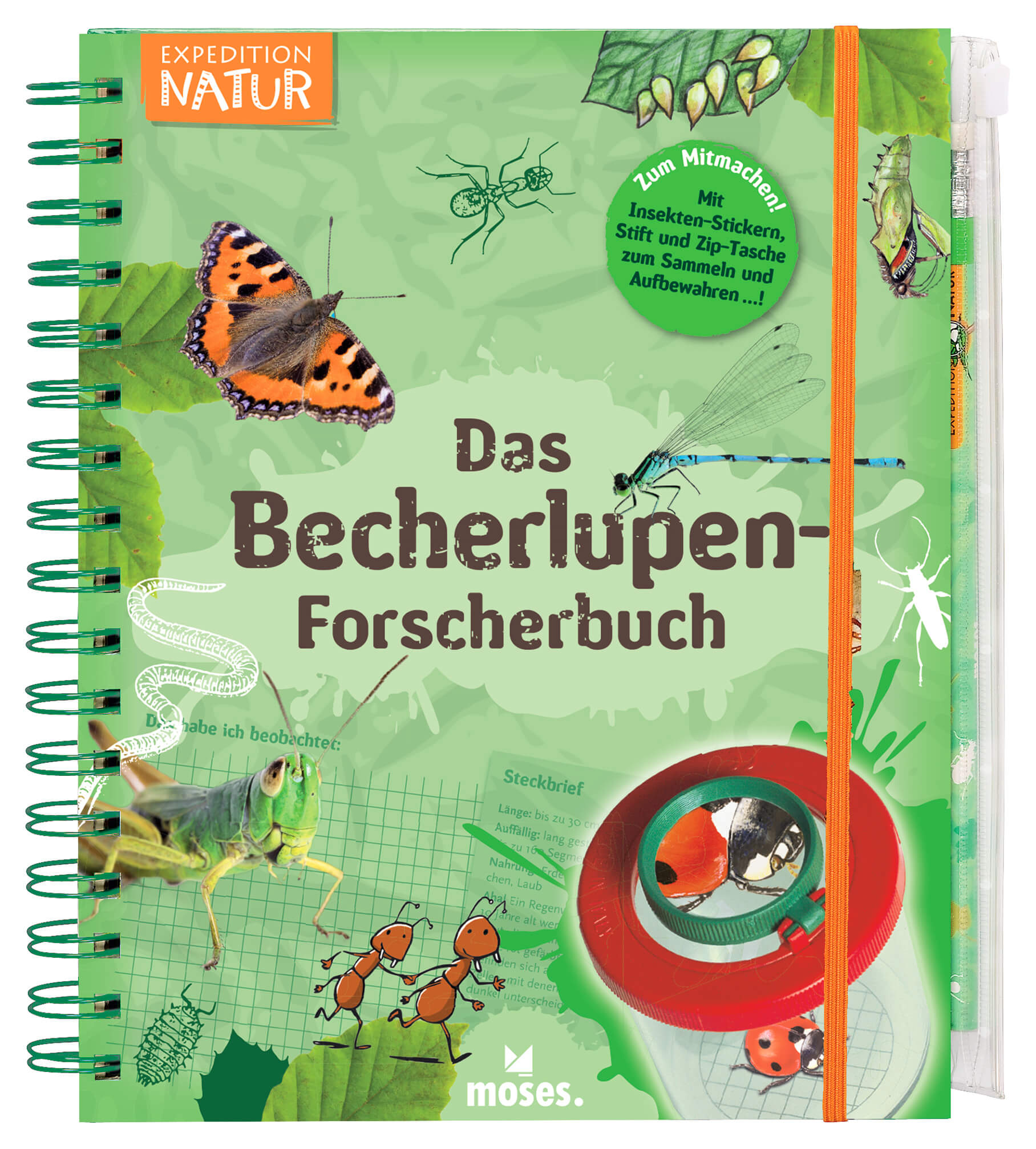 Buchcover Mein Becherlupen Forscherbuch Bärbel Oftring