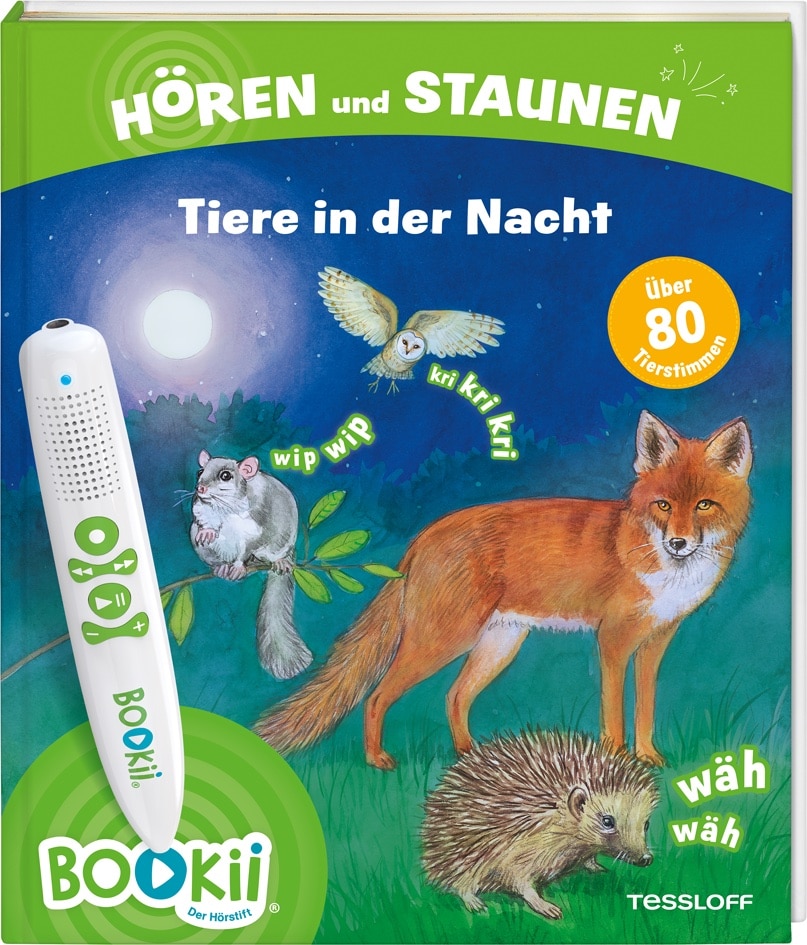 Buchcover BOOKii Tiere in der Nacht Bärbel Oftring