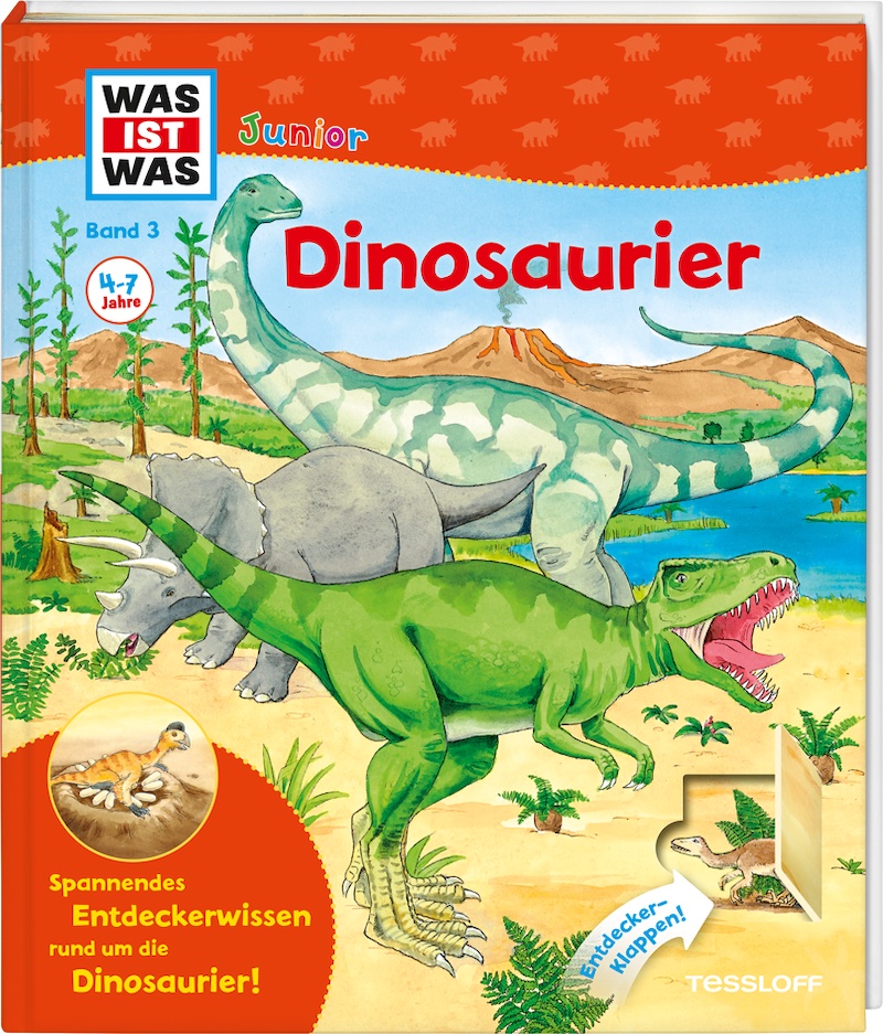 Buchcover WAS IST WAS Junior Band 03 Dinosaurier